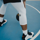 Youth P1 Quarter Socks in White