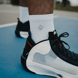 Youth P1 Quarter Socks in White