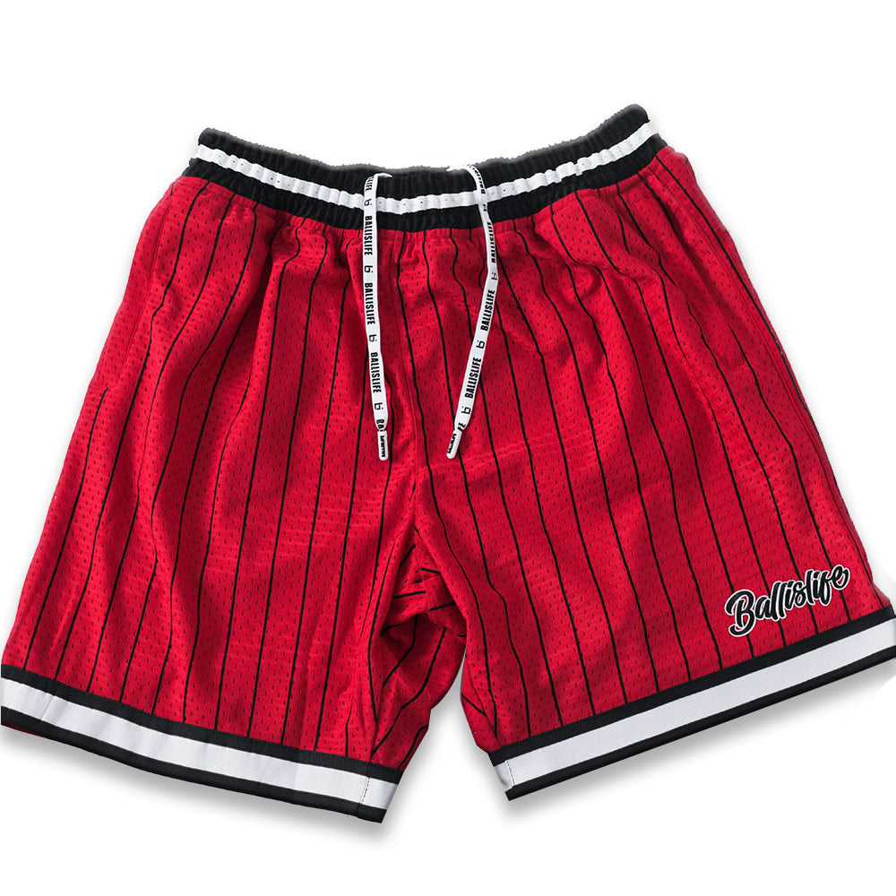 Aztlan (Red & White) - Unisex Basketball Shorts – Licuado Wear