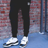 Logo Joggers in Black/White