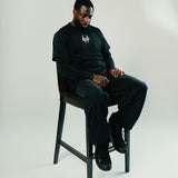 Black Ghost x BIL Cropped Tee in Black