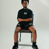 Black Ghost x BIL Cropped Tee in Black