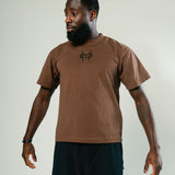 Black Ghost x BIL Cropped Tee in Brown