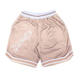 Bold Basketball Shorts in Tan