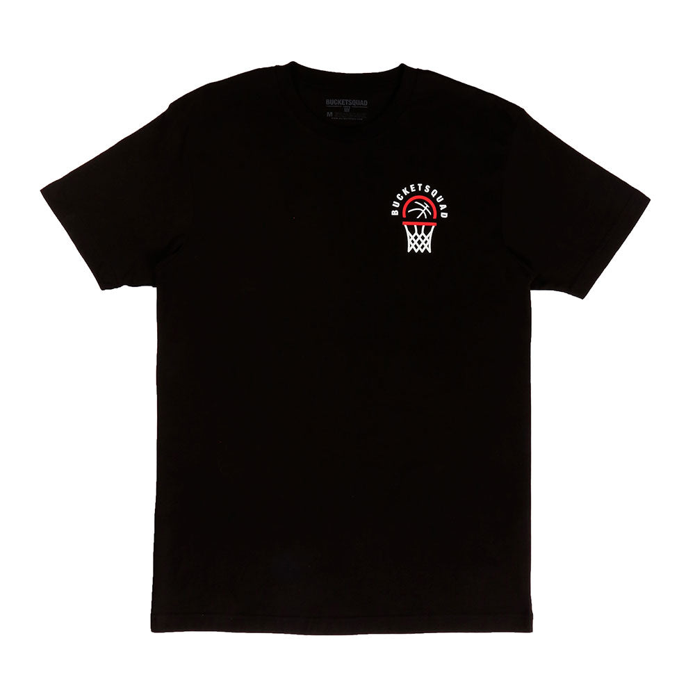 BucketSquad Core Tee in Black/Red