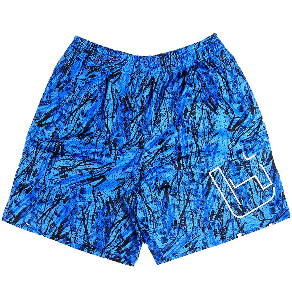 M1 Mesh Shorts in Blue Splatter
