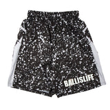 P3 Performance Shorts in Splat Black/White