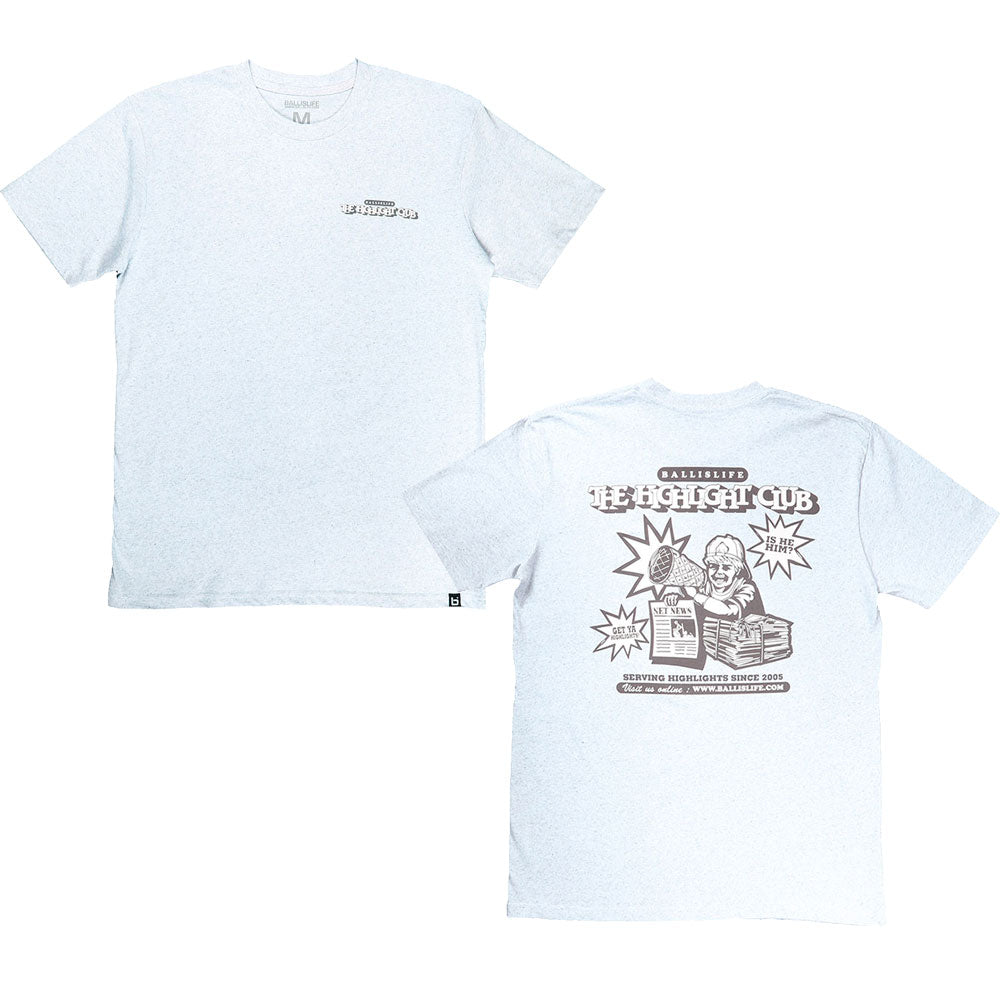 Paperboy Tee in Heather White