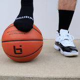 Solid Extra Cushioned Mid Socks in Black