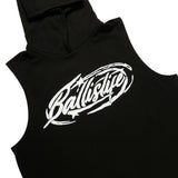 SD2 Sleeveless Hoodie in Black