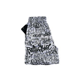 Throwie Mesh Shorts in Silver