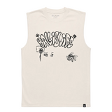Learning Sleeveless Tee in Bone