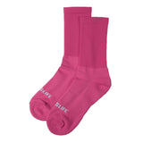 Solid Extra Cushioned Mid Socks in Pink