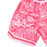 Throwie Basketball Shorts in Pink