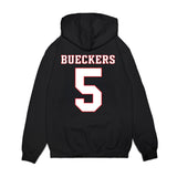 UConn - NCAA Women's Basketball : Paige Bueckers - Ball is Life - Huskies In the Woods Premium Hooded Sweatshirt