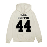 UConn - NCAA Women's Basketball : Aubrey Griffin - Ball is Life - UConn vs USC White Premium Hooded Sweatshirt