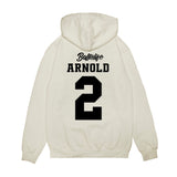 UConn - NCAA Women's Basketball : Kamorea Arnold - Ball is Life - UConn vs USC White Premium Hooded Sweatshirt