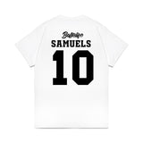 UConn - NCAA Women's Basketball : Qadence Samuels - Ball is Life - UConn vs USC White Premium T-Shirt