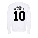 USC - NCAA Women's Basketball : Malia Samuels - Ball is Life - UConn vs USC White Midweight Sweatshirt