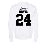 USC - NCAA Women's Basketball : Kaitlyn Davis - Ball is Life - UConn vs USC White Midweight Sweatshirt