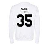 UConn - NCAA Women's Basketball : Azzi Fudd - Ball is Life - UConn vs USC White Midweight Sweatshirt