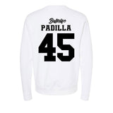 USC - NCAA Women's Basketball : Kayla Padilla - Ball is Life - UConn vs USC White Midweight Sweatshirt