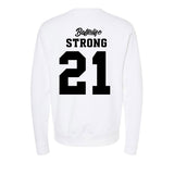 UConn - NCAA Women's Basketball : Sarah Strong - Ball is Life - UConn vs USC White Midweight Sweatshirt