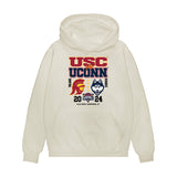 UConn - NCAA Women's Basketball : Paige Bueckers - Ball is Life - UConn vs USC White Premium Hooded Sweatshirt