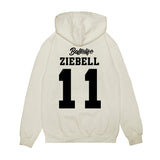 UConn - NCAA Women's Basketball : Allie Ziebell - Ball is Life - UConn vs USC White Premium Hooded Sweatshirt