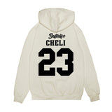 UConn - NCAA Women's Basketball : Morgan Cheli - Ball is Life - UConn vs USC White Premium Hooded Sweatshirt