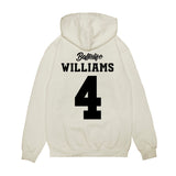 USC - NCAA Women's Basketball : Kayla Williams - Ball is Life - UConn vs USC White Premium Hooded Sweatshirt