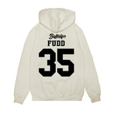 UConn - NCAA Women's Basketball : Azzi Fudd - Ball is Life - UConn vs USC White Premium Hooded Sweatshirt