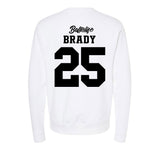 UConn - NCAA Women's Basketball : Ice Brady - Ball is Life - UConn vs USC White Midweight Sweatshirt