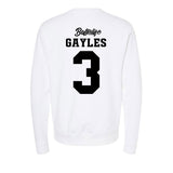 USC - NCAA Women's Basketball : Aaliyah Gayles - Ball is Life - UConn vs USC White Midweight Sweatshirt