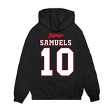 UConn - NCAA Women's Basketball : Qadence Samuels - Ball is Life - UConn vs USC Black Premium Hooded Sweatshirt