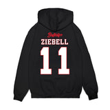 UConn - NCAA Women's Basketball : Allie Ziebell - Ball is Life - UConn vs USC Black Premium Hooded Sweatshirt