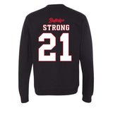 UConn - NCAA Women's Basketball : Sarah Strong - Ball is Life - UConn vs USC Black Midweight Sweatshirt