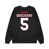 UConn - NCAA Women's Basketball : Paige Bueckers - Ball is Life - UConn vs USC Black Midweight Crewneck Sweatshirt